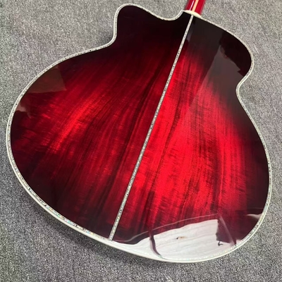 Custom Deluxe SJ200 Solid KOA Top Cutaway Jumbo Acoustic Guitar, Solid KOA Back Side, 43 Inch Gibson Style supplier