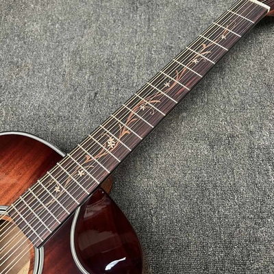 Custom 6 Strings Hawaiian KOA Top Solid Hawaiian Koa Back Sides Mahogany Neck Ebony Fretboard Cutaway K24ce Acoustic Guitar supplier