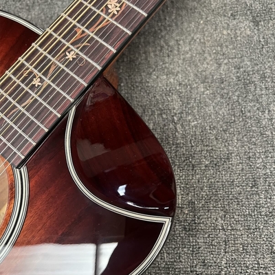 Custom 6 Strings Hawaiian KOA Top Solid Hawaiian Koa Back Sides Mahogany Neck Ebony Fretboard Cutaway K24ce Acoustic Guitar supplier