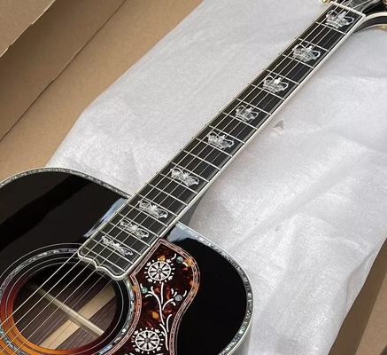 Custom Gibson Style Crown Monarch Type Sunburst Color SJ200 ALL Solid Wood Jumbo Acoustic Guitar supplier