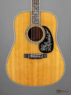 Custom Martin Style D-50 Limited-Edition Dreadnought Acoustic Guitar Natural with Herringbone Binding, Solid Wood Guitar supplier