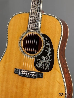 Custom Martin Style D-50 Limited-Edition Dreadnought Acoustic Guitar Natural with Herringbone Binding, Solid Wood Guitar supplier