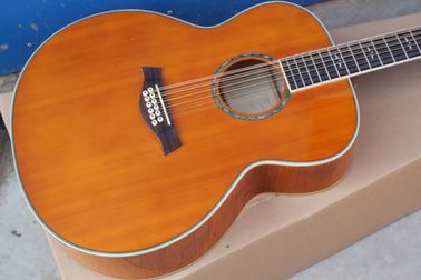 12 strings blond acoustic guitar TY 12 strings 814 acoustic electric guitar round body 814ce guitar supplier