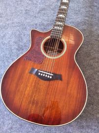 Custom Wholesales KOA body acoustic guitar KOA electric acoustic guitar Free Shipping Sunset finish KOA acoustic supplier