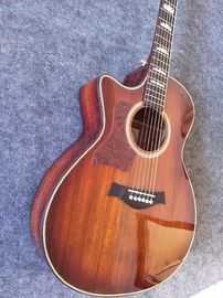 Custom Wholesales KOA body acoustic guitar KOA electric acoustic guitar Free Shipping Sunset finish KOA acoustic supplier
