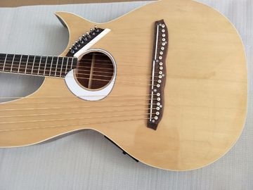 20 Strings Double Neck Acoustic Harp Guitar with EQ supplier