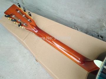 Top quality 39&quot; 000 style acoustic guitar,Solid spruce top,Abalone inlays and Ebony fingerboard acoustic guitar supplier