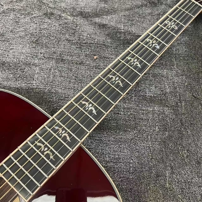 Custom Taylor Style 818 Body Deep Sunburst Solid Rosewood Back Side Acoustic Guitar X Bracing Bone Nut supplier