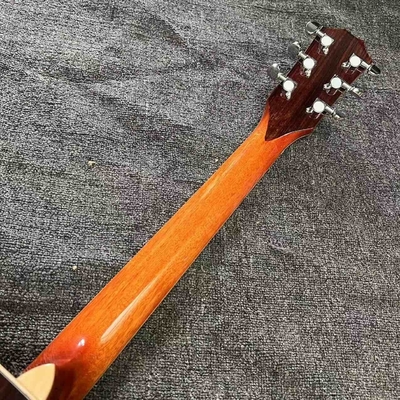Custom Taylor Style 818 Body Deep Sunburst Solid Rosewood Back Side Acoustic Guitar X Bracing Bone Nut supplier