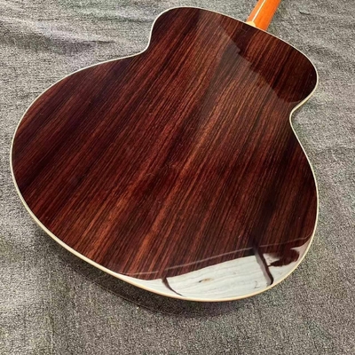 Custom Taylor Style 818 Body Deep Sunburst Solid Rosewood Back Side Acoustic Guitar X Bracing Bone Nut supplier