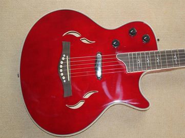 Wholsale Factory custom 21frets T5 classic semi-hollow red Electric guitar with rosewood fingerboard,can be customized supplier