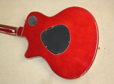 Wholsale Factory custom 21frets T5 classic semi-hollow tobacco sunburst folk acoustic guitar with bird inlay supplier