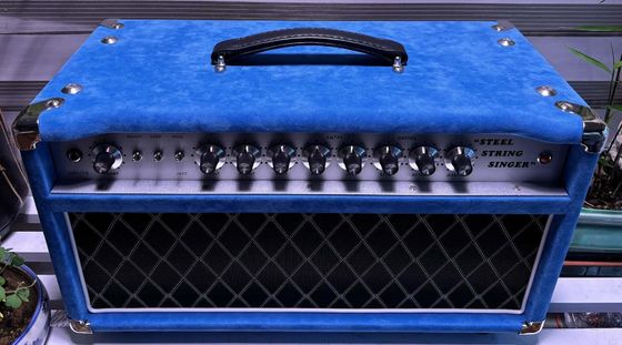Custom D Style Steel String Singer Head 20W 50W 100W with Suede Blue Color, Grand Amplifier SSS Model supplier