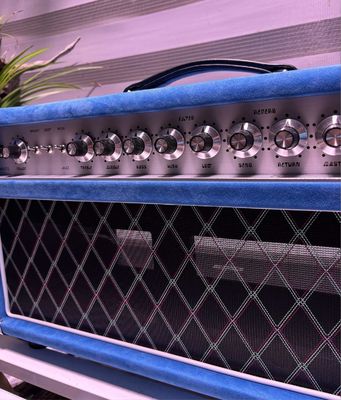 Custom D Style Steel String Singer Head 20W 50W 100W with Suede Blue Color, Grand Amplifier SSS Model supplier