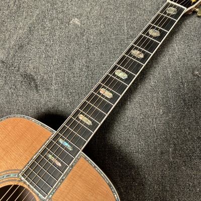 Custom M Style Solid Cedar Top D45caa Dreadnought Acoustic Guitar with Solid Rosewood Back Side, customized logo on headstock supplier
