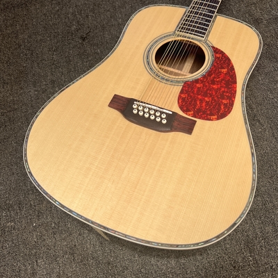 Custom M Style 12 Strings Solid Spruce Top Dreadnought Acoustic Guitar, Customized Logo on Headstock supplier