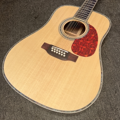 Custom M Style 12 Strings Solid Spruce Top Dreadnought Acoustic Guitar, Customized Logo on Headstock supplier