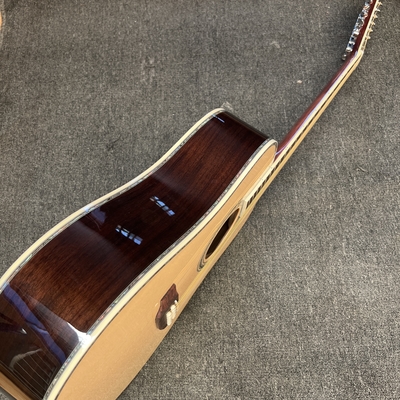Custom M Style 12 Strings Solid Spruce Top Dreadnought Acoustic Guitar, Customized Logo on Headstock supplier