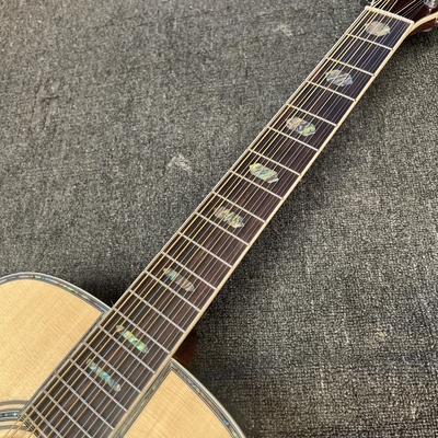 Custom M Style 12 Strings Solid Spruce Top Dreadnought Acoustic Guitar, Customized Logo on Headstock supplier
