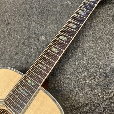 Custom M Style 12 Strings Solid Spruce Top Dreadnought Acoustic Guitar, Customized Logo on Headstock supplier