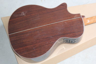 Wholesale- Factory custom 41'' 20 frets 916 cutaway body natural wood color acoustic guitar with solid top,golden tuners supplier