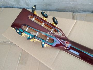 Wine red 39 inch 000 style acoustic guitar,Real Abalone inlays,Ebony fingerboard,Solid spruce top acoustic guitar supplier