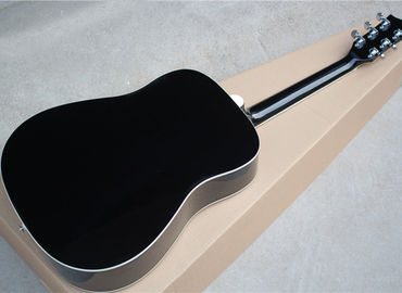 Wholesale custom 41&quot; cherry red/black hummingbird acoustic guitar with rosewood fretboard,Can add fishman pickups supplier