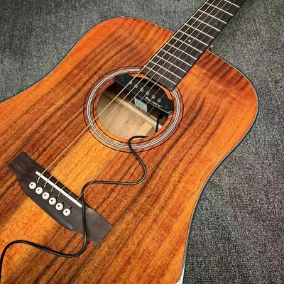 Custom Martin Style Dreadnought D-18AA All Solid KOA Wood Acoustic Guitar, Accept Guitar OEM supplier