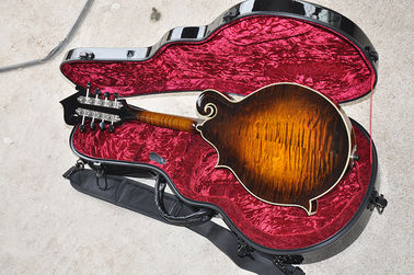 Handmade custom advanced 8 strings QT-F5 mandolin electric guitar with ebony fretboard supplier