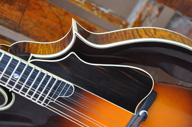 Handmade custom advanced 8 strings QT-F5 mandolin electric guitar with ebony fretboard supplier