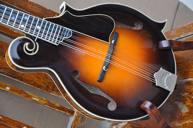 Handmade custom advanced 8 strings QT-F5 mandolin electric guitar with ebony fretboard supplier
