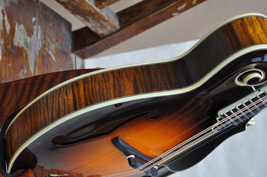 Handmade custom advanced 8 strings QT-F5 mandolin electric guitar with ebony fretboard supplier