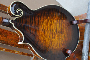 Handmade custom advanced 8 strings QT-F5 mandolin electric guitar with ebony fretboard supplier