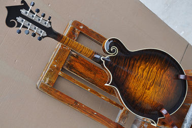 Handmade custom advanced 8 strings QT-F5 mandolin electric guitar with ebony fretboard supplier
