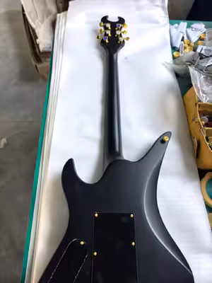 Custom Schecter Style Synyster Gates Signature "Dark Night" Matte Finishing Black Stripe Electric Guitar Gold Hardware supplier