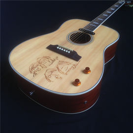 Hot sale Acoustic Guitar Natural Guitar Acoustic with One Piece of body 20 scale Chinese guitar shop free shipping supplier