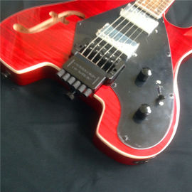 Custom New high-quality Headless Electric Guitar With Tiger striped in Red supplier