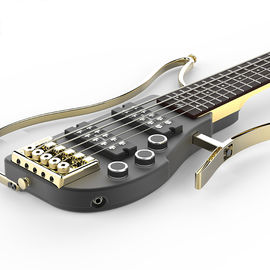 Custom New high-quality Unique Design Patented 5 String Bass Unique Design Patented Headless Travel Electric Guitar supplier