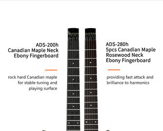 Unique Design Patented Grand Headless Foldable Travel Guitar with Double Humbuckers and Headphone Amplifier supplier