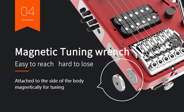 Unique Design Patented Grand Headless Electric Guitar Double Hummbucker Built-in Guitar Effect Ebony Fingerboard and bag supplier