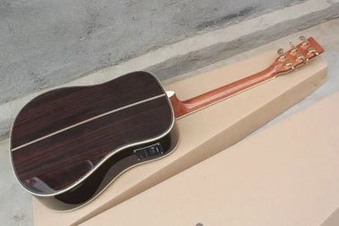 Custom guitar factory Top Quality Solid Spruce Top Rosewood Back &amp; Sides  Acoustic D45 guitar supplier