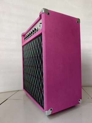 Custom Grand ODR Overdrive Reverb Handwired Amp Head 20watt with Suede Purple, Special Price supplier