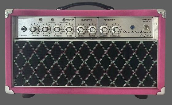 Custom Grand ODR Overdrive Reverb Handwired Amp Head 20watt with Suede Purple, Special Price supplier