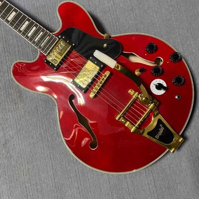 Custom Gibson ES-335 Style Semi-Hollow Jazz Electric Guitar with Bigsby supplier