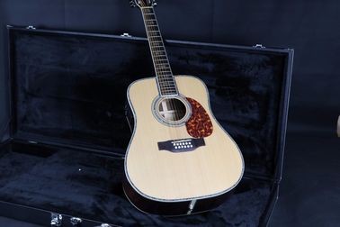 41'' D45D 12 Strings Electric Acoustic Guitar Fishman EQ Solid Spruce Top Mahogany Neck supplier