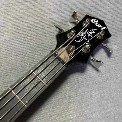 Custom 4 Strings Axe Bass Gene Simmons Electric Guitar Bass Rosewood Fretboard Black supplier