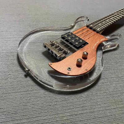 Custom Dan Armstrong 4 Strings Acrylic Electric Bass Maple Neck Rosewood Fretboard w/H supplier