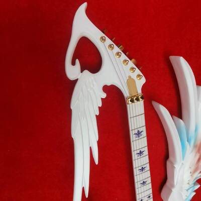 Custom Handcarved Angel Electric Guitar in White with LED Light, ONLY ONE IN STOCK supplier