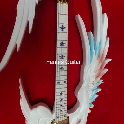 Custom Handcarved Angel Electric Guitar in White with LED Light, ONLY ONE IN STOCK supplier