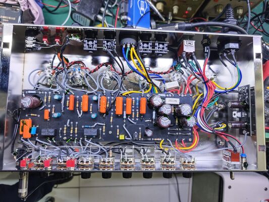 Grand Amp ODR, Custom Handwired Overdrive Special Reverb Valve Guitar Amplifier Head ODS50R by Grand 50W, JJ Tubes, Suede Blue, Accept OEM Amps supplier